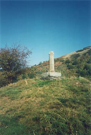 Right: Eliseg's Pillar near Llangollen. (Keith Nurse, October 2003).