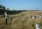 Everyone went up to the top of the Wansdyke and had our morning snack...