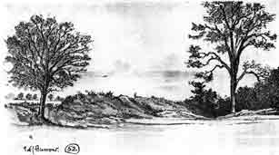 Roman Road (or Wansdyke) north of Norbin Farm, 1926.