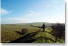 On top of Wansdyke. 
