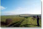 East wansdyke on a beautiful winter morning.