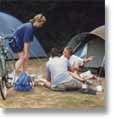Bikes & Tents, Savernake Camp Site, 1989