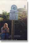 Philippine at Glastonbury Tor, 1992